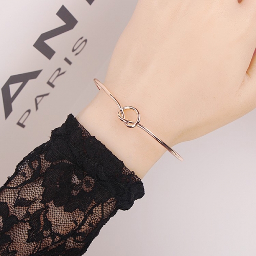 LUKSUSOWA BRANSOLETA SERCE ROSE GOLD