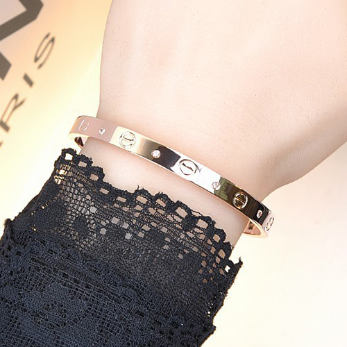 LUKSUSOWA BRANSOLETKA ROSE GOLD